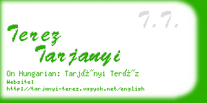 terez tarjanyi business card